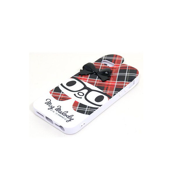 My Melody Shaped iPhone 5 Soft Type Cover Case SANRIO JAPAN Glasses For Sale - 02