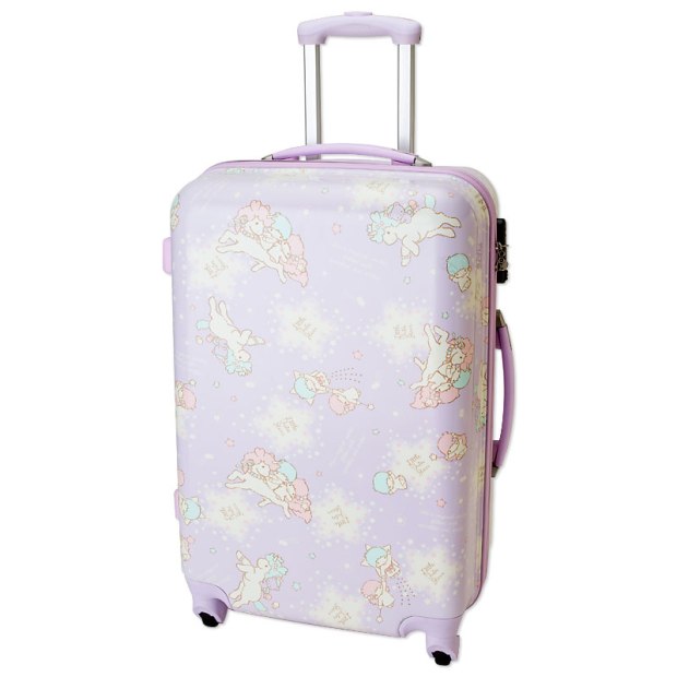 Little Twin Stars Kiki Lala Zip Around Travel Carry Bag Suitcase Unicorn Large Size TSA SANRIO JAPAN For Sale - 01