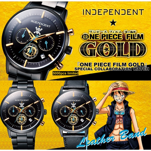Independent x One Piece Film Gold Collaboration Watch From Japan F/S New